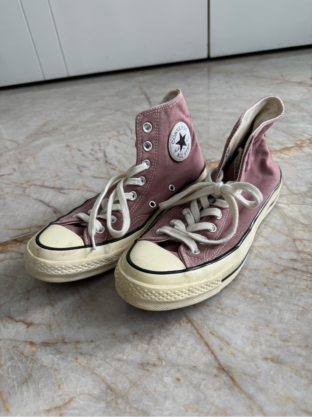 Converse Chuck 70 - High-Top Canvas Sneakers in Mauve